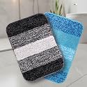 SARAL HOME EASY LIVING Microfiber Striped Anti-Skid