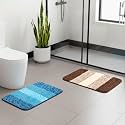 SARAL HOME EASY LIVING Microfiber Striped Anti-Skid