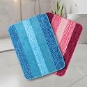 SARAL HOME EASY LIVING Microfiber Striped Rectangle