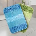 SARAL HOME EASY LIVING Microfiber Striped Anti-Skid