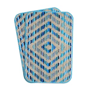 Saral Home Microfiber Bathmat Jute Doormat