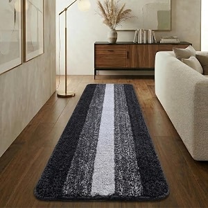 SARAL HOME EASY LIVING Microfiber Striped Rectangle