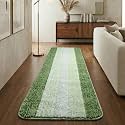 Saral Home Microfiber Striped Rectangle Anti-Skid Runner