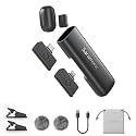 Saramonic Air SE Wireless Lavalier Microphone for for iPhone &amp; Android — Dual Receiver (USB-C + Lightning), AI Noise Cancellation, 48kHz/24bit for YouTube, Podcast, Interview