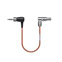 Saramonic SR-TRS-C05 | Locking 3.5mm TRS to Bent Angle 5-Pin LEMO Timecode Cable (Reverse) for Timecode Generators/Slates and Select Professional Audio Recorders