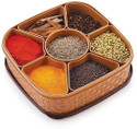 SARAZA Plastic Grocery Container  - 1000 ml (Brown)