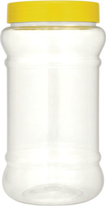 saraza plastic grocery container  - 1200 ml pack of 6 clear