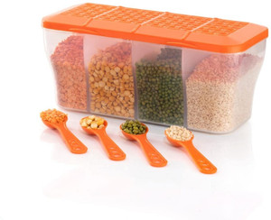 saraza plastic grocery container  - 1800 ml orange
