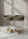 SARAZA Plastic Grocery Container  - 2 L (Pack of 2, Transparent)