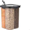SARAZA Plastic Grocery Container  - 2000 ml (Black)