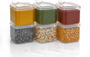 saraza plastic grocery container  - 500 ml pack of 6 clear