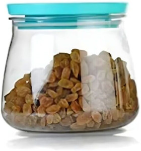 saraza plastic grocery container  - 500 ml clear green