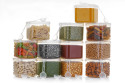 SARAZA Plastic Grocery Container  - 500 ml (Pack of 12, Clear)