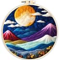 SARBUTER Needle Felting Kits, DIY Wool Felt Starer Needle Felting Kits for Beginners ，Suitable for Giftware Home Decoration (Colourful Mountains)
