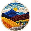 SARBUTER Needle Felting Kits, DIY Wool Felt Starer Needle Felting Kits for Adult Beginners ，Suitable for Giftware Home Decoration (Alpine Sun-1)