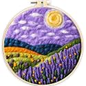 SARBUTER Needle Felting Kits, DIY Wool Felt Starer Needle Felting Embroidery Kits for Beginners ，Suitable for Giftware Home Decoration (Lavender Plant)