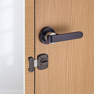 sardar nester black finish mortise door lock set for main door with 3 brass keys - handle lock for bedroom home office hotel with rotary latch