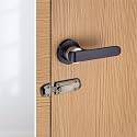 Sardar Nester Black Finish Mortise Door Lock Set - 3 Brass Keys, Bedroom/Office/Hotel Handle Lock with Door Latch