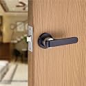 Sardar Nester Black Finish Lock for Main Door/Mortise Door Lock Set/3 Brass Keys/Bedroom Door Lock/Handle Lock for Home/Office/Hotel (for Bathroom (No Keys))