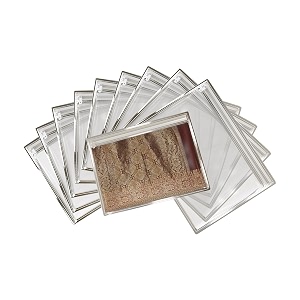 saree cover set of 10 - transparent single saree bags with zip dustproof non-woven wardrobe organizer for silk designer wedding sarees lehenga blouse suit 36x42 cm silver