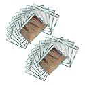 Saree Cover Set of 20 - Transparent Single Saree Bags with Zip, Dustproof Non-Woven Wardrobe Organizer for Silk, Designer, Wedding Sarees, Lehenga, Blouse, Suit (36x42 cm, Sky Blue)