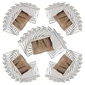 Saree Cover Set of 50 - Transparent Single Saree Bags with Zip, Dustproof Non-Woven Wardrobe Organizer for Silk, Designer, Wedding Sarees, Lehenga, Blouse, Suit (36x42 cm, Silver)