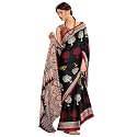 SAREE MALL Women39s Ajrkh Print Satin Crepe