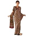 SAREE MALL Women39s Ajrkh Print Satin Crepe