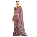 SAREE MALL Women39s Ajrkh Print Satin Crepe