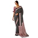 SAREE MALL Women39s Ajrkh Print Satin Crepe