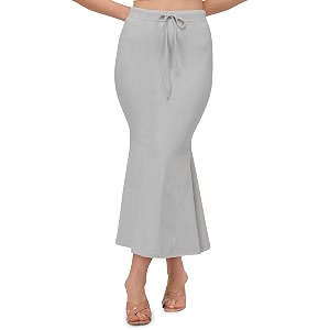 saree shapewear petticoat for women  fish cut mermaid slim fit saree shaper with tummy control amp side slit  stretchable cotton lycra petticoat for saree lehenga gown bridal wear