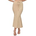 Saree Shapewear Petticoat for Women | Fish Cut Mermaid Slim Fit Saree Shaper with Tummy Control &amp; Side Slit | Stretchable Cotton Lycra Petticoat for Saree, Lehenga, Gown, Bridal Wear