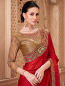 Sareemall Embellished Bollywood Satin Saree