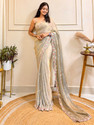 Sareemall Embellished Bollywood Satin Saree
