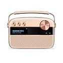 Saregama Carvaan Hindi Portable Music Player - Sound by Harman/Kardon with 5000 Preloaded Songs, FM/BT/AUX (Rose Gold)