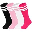 Sarfel Youth Toddler Soccer Socks Kids Baseball Socks Youth Boys Girls Knee High Softball Football Accessories Tube Cotton