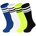 Sarfel Youth Toddler Soccer Socks Kids Baseball Socks Youth Boys Girls Knee High Softball Football Accessories Tube Cotton
