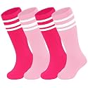 Sarfel Youth Toddler Soccer Socks Kids Baseball Socks Youth Boys Girls Knee High Softball Football Accessories Tube Cotton