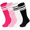 Sarfel Youth Toddler Soccer Socks Kids Baseball Socks Youth Boys Girls Knee High Softball Football Accessories Tube Cotton