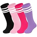 Sarfel Youth Toddler Soccer Socks Kids Baseball Socks Youth Boys Girls Knee High Softball Football Accessories Tube Cotton