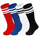 Sarfel Youth Toddler Soccer Socks Kids Baseball Socks Youth Boys Girls Knee High Softball Football Accessories Tube Cotton