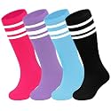 Sarfel Youth Toddler Soccer Socks Kids Baseball Socks Youth Boys Girls Knee High Softball Football Accessories Tube Cotton