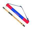Sarfuddin Flutes E Natural Base Right Hand Bansuri Size 30 inches Bamboo Flute Black And Green Threads Combinations With Carry Bag