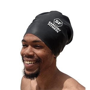 swimming cap for bulky hair such as dreadlock braids dreads or afro hair
