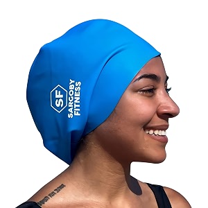 swimming cap for bulky hair such as dreadlock braids dreads or afro hair