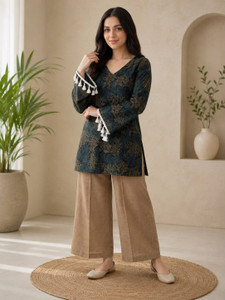 SARIM TEXTILE Women Kurti Palazzo Set