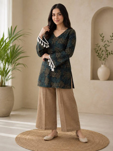 SARIM TEXTILE Women Kurti Palazzo Set