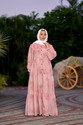 SARINKU Georgette Printed Abaya