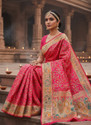 Sariya Woven Banarasi Semi-Pashmina Jacquard Saree