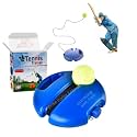 Tennis Trainer Rebound Ball,Solo Tennis Training Equipment for Self-Pracitce,Portable Tool,Tennis Rebounder Kit,Including (No Racket Included) (Portable)